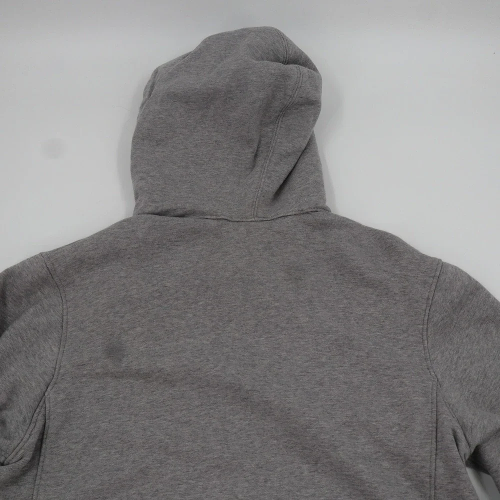 Nike Sportswear Hoodie Mens‎ Medium Grey Red Bonded Zip Tech Fleece NSW Full Zip